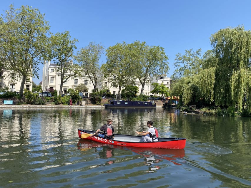 2 seater Canoe Rental in Ladbroke Grove - Entering Canalside Basin in Ladbroke Grove