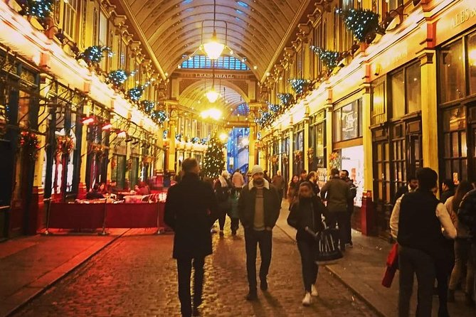 A Christmas Carol and Charles Dickens Old London Walking Tour - George and Vulture interior views, then Simpsons’ mystery