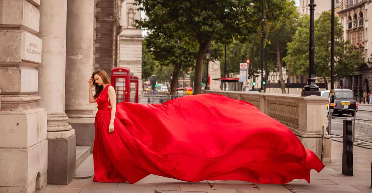 Flying dress professional photoshoot with pro photographer - Choosing London Backdrops: Tower Bridge and Westminster Options