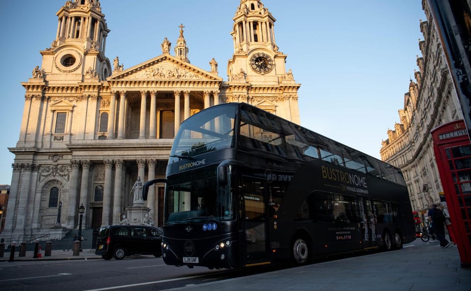 Gastronomic 6-course fine-dining dinner on Luxury London Bus - Service style and bus comfort: luxury that stays practical