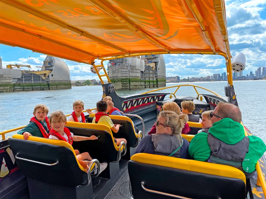 London: 40-Minute Thames Beast Jetboat Tour - The Main Event: Twists, Speed, and the Thames Barrier Run