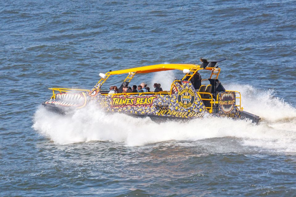 London: 40-Minute Thames Beast Jetboat Tour - Bond Tunes and Beasty Vibes: Music Is Part of the Ride Design