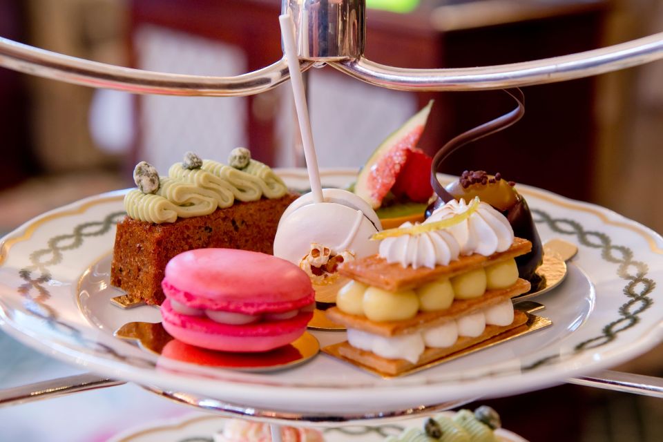 London: Afternoon Tea at The Milestone with Champagne Option - The sweet course: caramel and yuzu plus classic cake energy