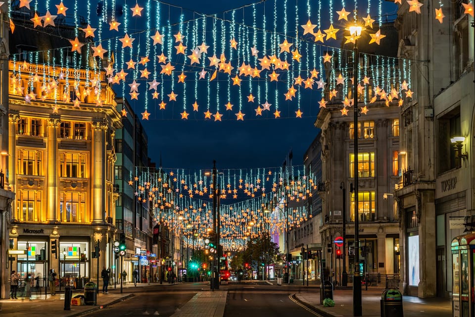London: Christmas Lights Walking Tour - Mayfair shop windows: the Christmas retail mood you can spot from blocks away
