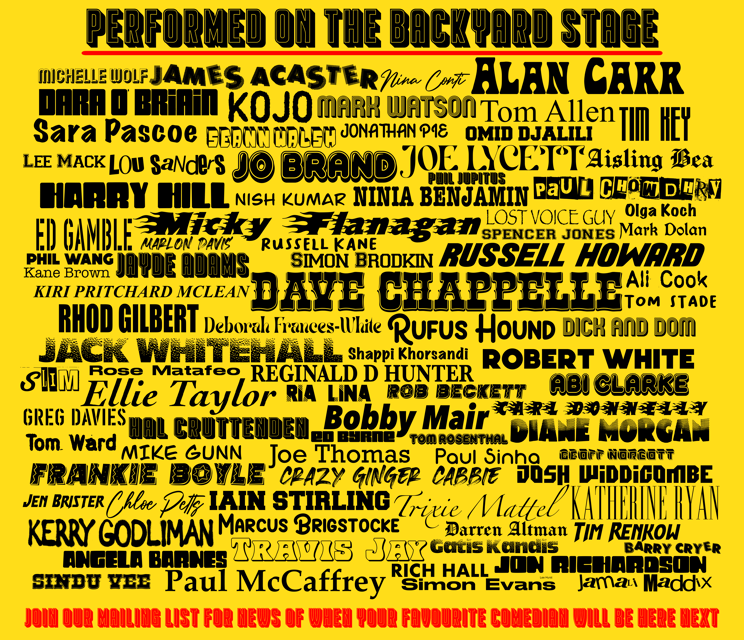 London: Friday Night at The Backyard Comedy Club - The Friday line-up: UK circuit pros plus rising stars