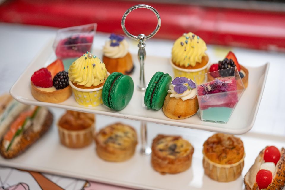 London: Gin and Afternoon Tea Bus Tour with Audio Guide - Brigit’s Bakery Afternoon Tea: Savories, Cakes, and Scones With Jam and Cream