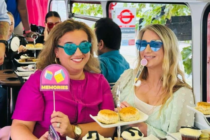 London: "Here We Go Again" Afternoon Tea Bus - Thames-Side Sights in About 90 Minutes: Big Ben to Tower of London