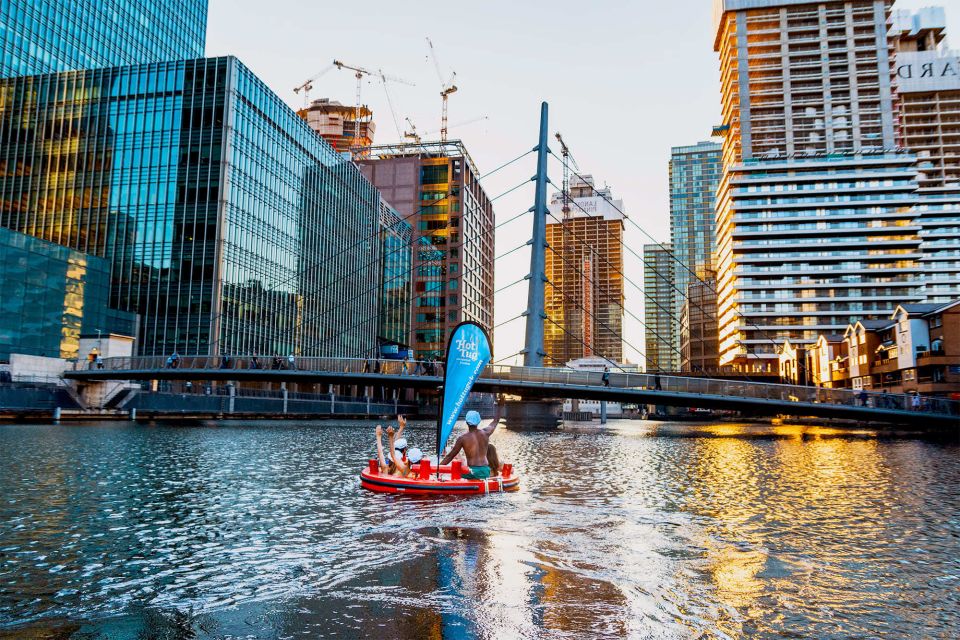 London: Hot Tub Boat Guided Historical Docklands Cruise - Drinks, vibe, and small-group energy on board