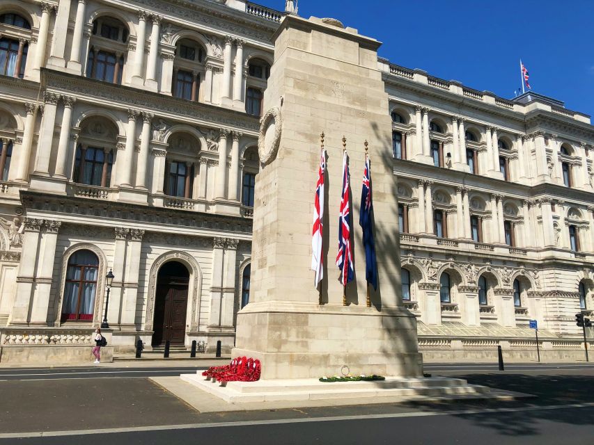 London: London in WW2 and Churchill War Rooms Entrance - The Cenotaph and Ministry of War stops: why monuments matter after the guns