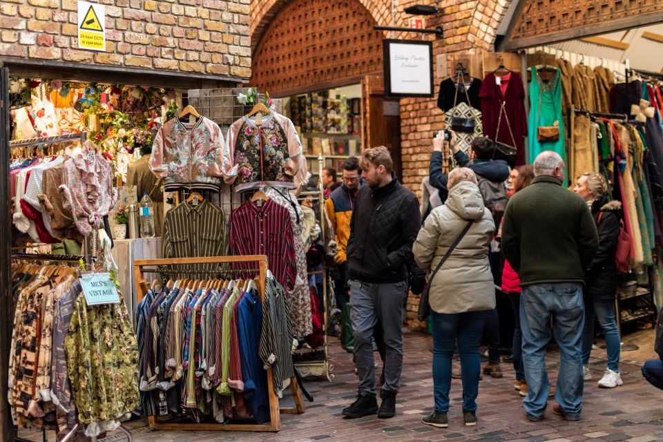 London: Markets, Street Art, and Camden Town Walking Tour - Camden Town Market finish: beer, food trucks, shops, and street DJs