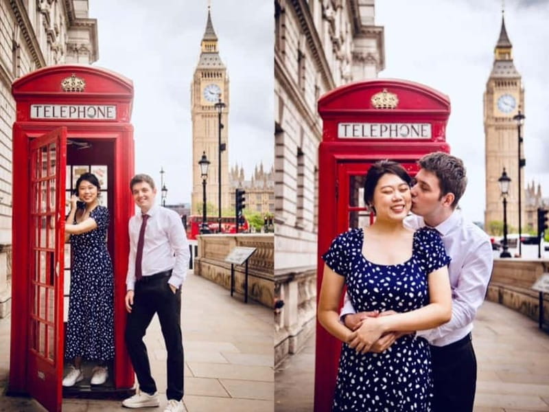 London: Private Couples Photography Session with Landmarks - Getting posing tips that actually make you look good