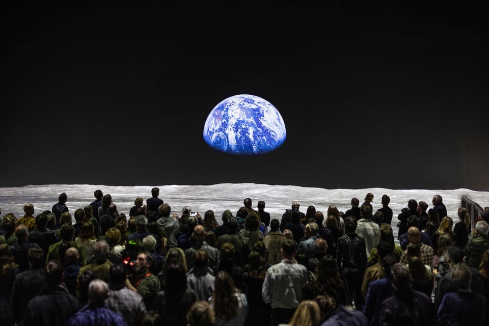 London: The Moonwalkers: A Journey with Tom Hanks Exhibition - Tom Hanks voiceover: the Apollo missions story you can follow