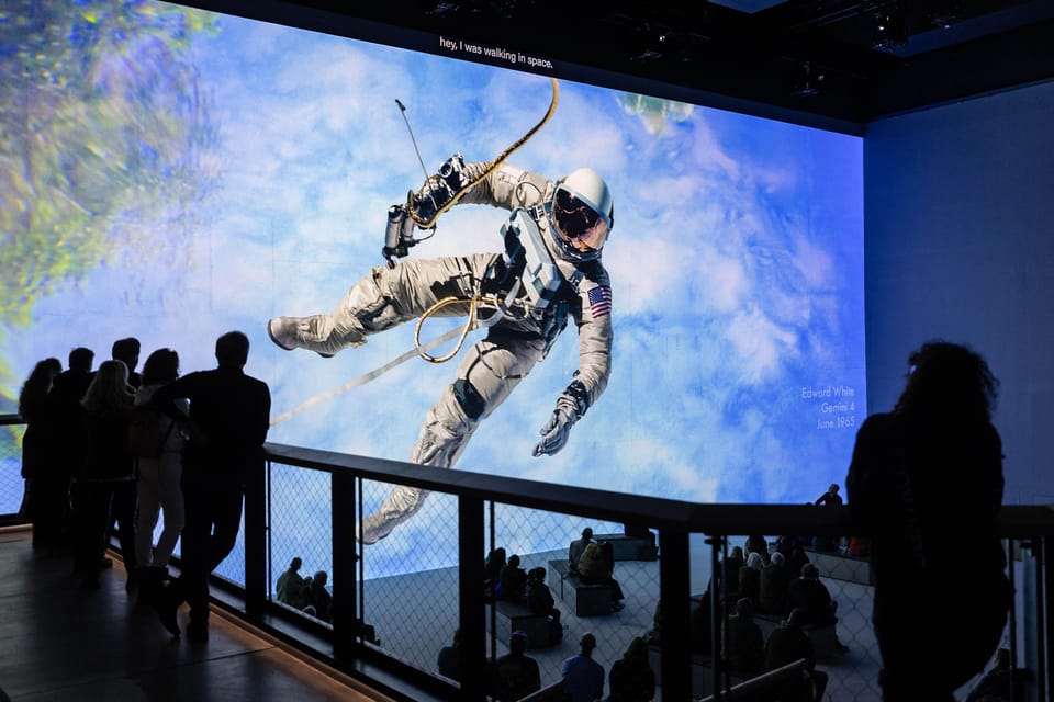 London: The Moonwalkers: A Journey with Tom Hanks Exhibition - The Anne Nikitin score is built into the storytelling