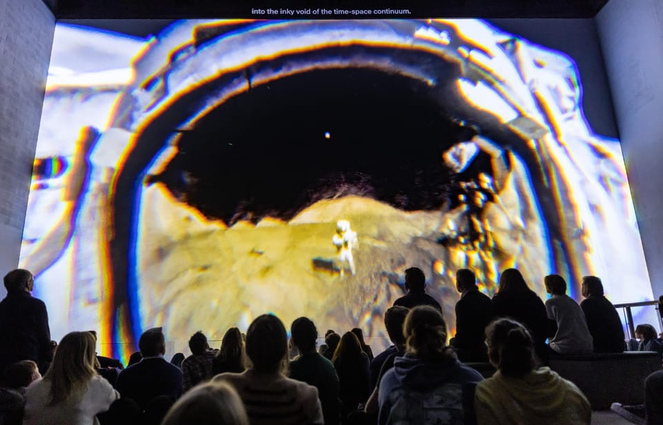 London: The Moonwalkers: A Journey with Tom Hanks Exhibition - Lightroom’s projection and audio: what you’ll actually feel in the room