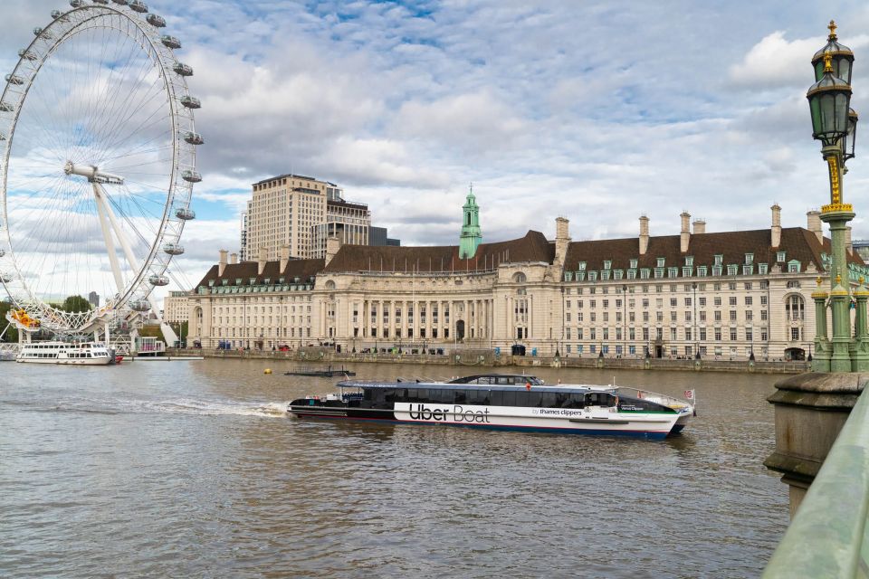 London: Uber Boat Single Trip and London Cable Car - Key things to know before you go