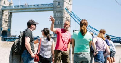 Secrets of London Bike Tour: Thames, Tower Bridge & Market - Tower Bridge and the Tower of London zone from the saddle