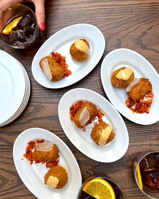 Soho London: Secret Evening Food Tour - Stop 1: Croquetas and Bitter Sweet Catalan Vermouth