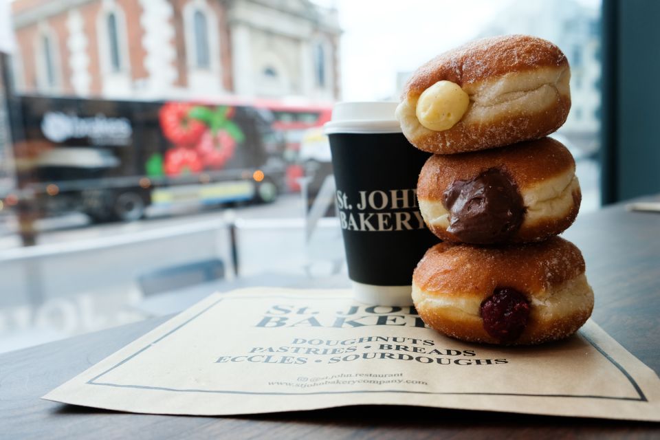 Tea and Doughnuts: Historic Walking Food Tour of Southwark - Borough Market: guided wandering plus doughnuts made fresh