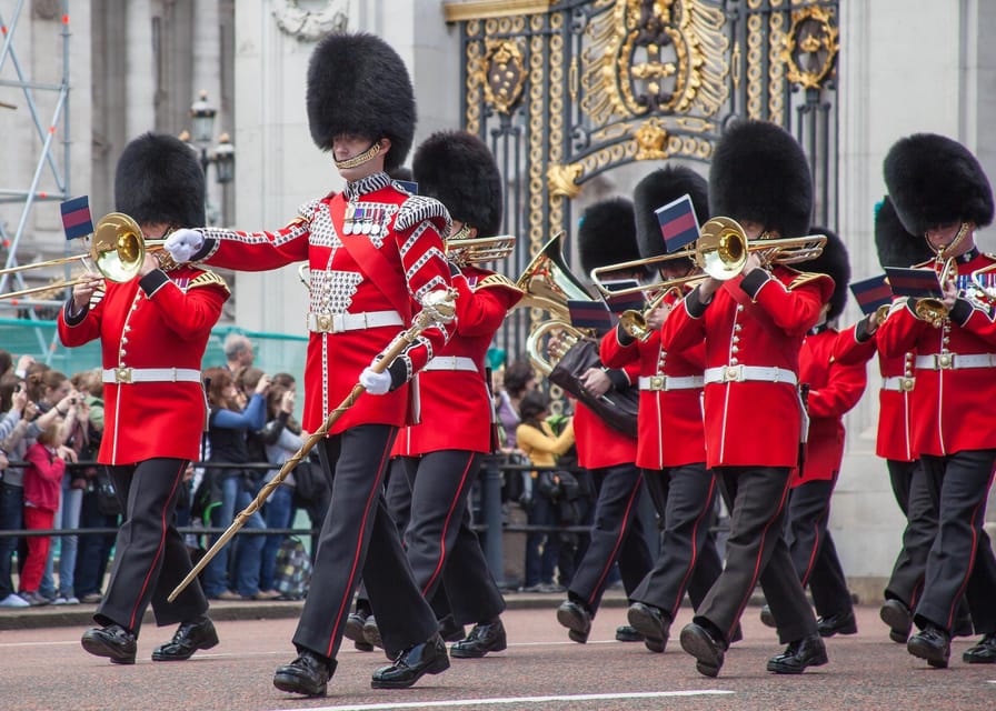 The Changing of the Guard Experience with Thames Boat ride - St James’s Palace, St James’s Park, and Westminster Abbey stops